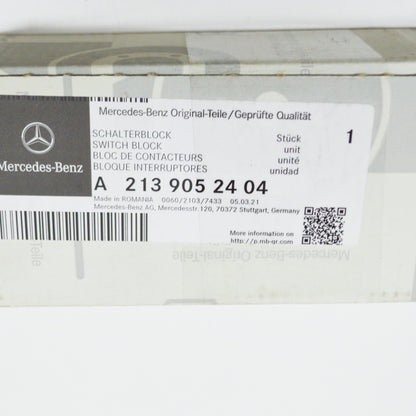 NEW MB E W213 AMG LOWER CONTROL PANEL LEFT SWITCH BLOCK A2139052404 ORIGINAL