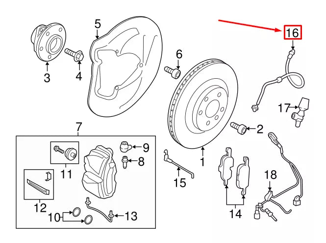 NEW AUDI TT ROADSTER FV FRONT BRAKE HOSE 8S0611701B ORIGINAL