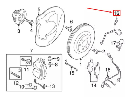 NEW AUDI TT ROADSTER FV FRONT BRAKE HOSE 8S0611701B ORIGINAL
