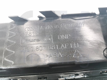 NEW AUDI A6/S6 15-18 FRONT BUMPER RIGHT AIR GUIDE GRILL 4G0807648D9B9