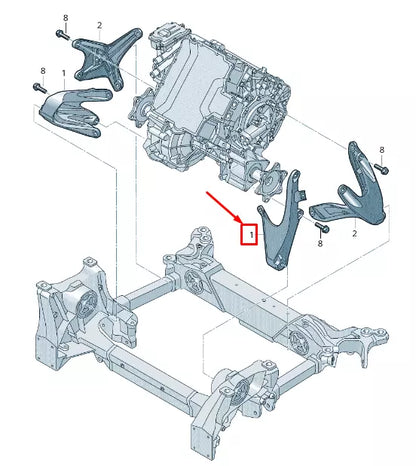 NEW AUDI E-TRON GEN FRONT LEFT ENGINE SUPPORT 4KE199307M