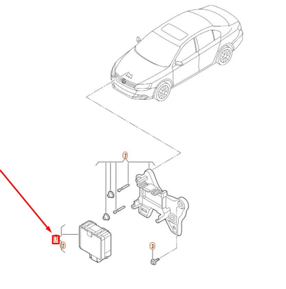NEW VOLKSWAGEN JETTA A6 RADAR SENSOR 5C0907561 ORIGINAL