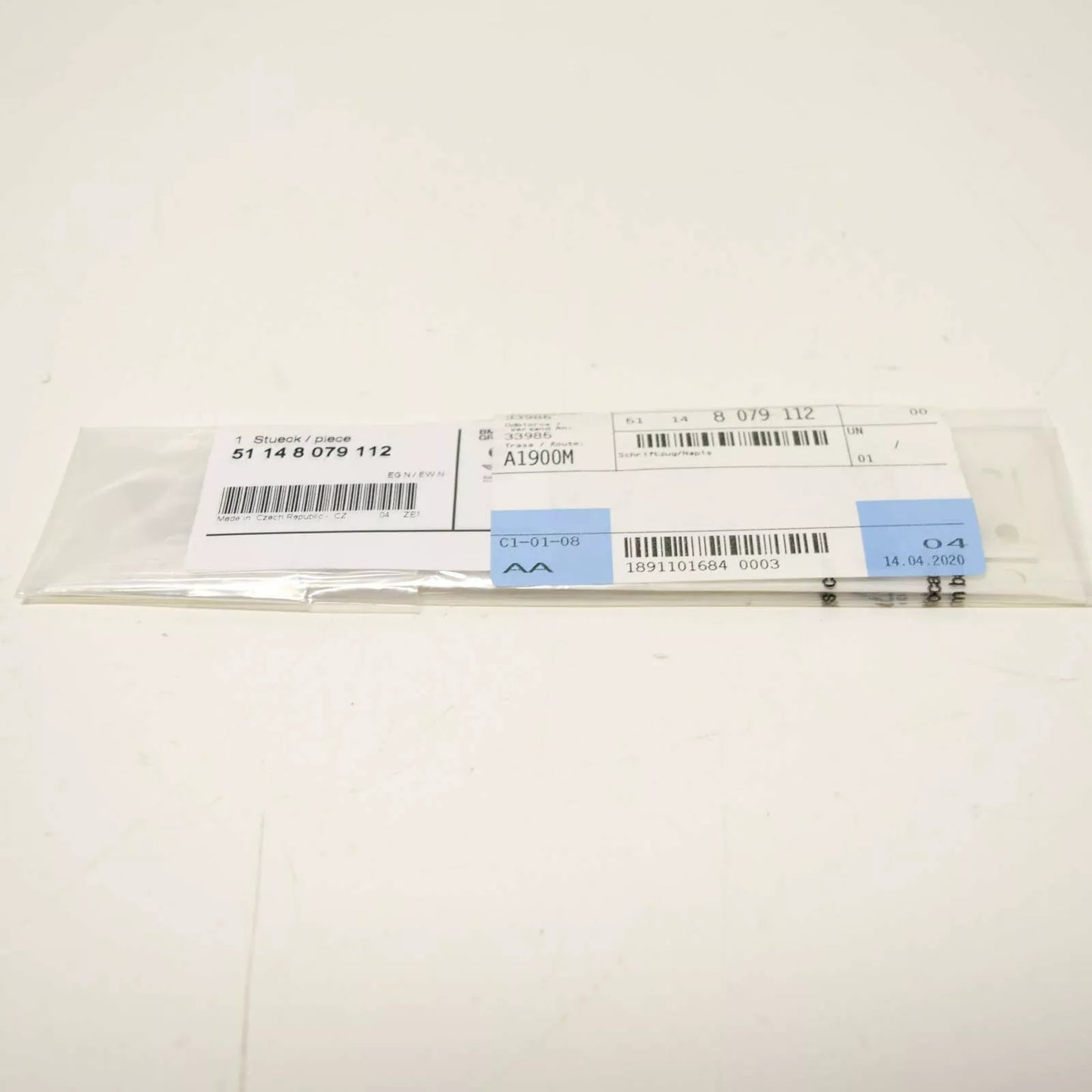 NEW BMW 8 G15 M REAR TRUNK BOOTLID EMBLEM LOGO 51148079112 ORIGINAL