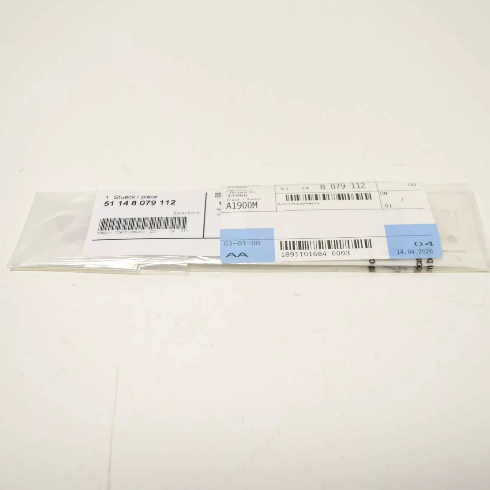 NEW BMW 8 G15 M REAR TRUNK BOOTLID EMBLEM LOGO 51148079112 ORIGINAL