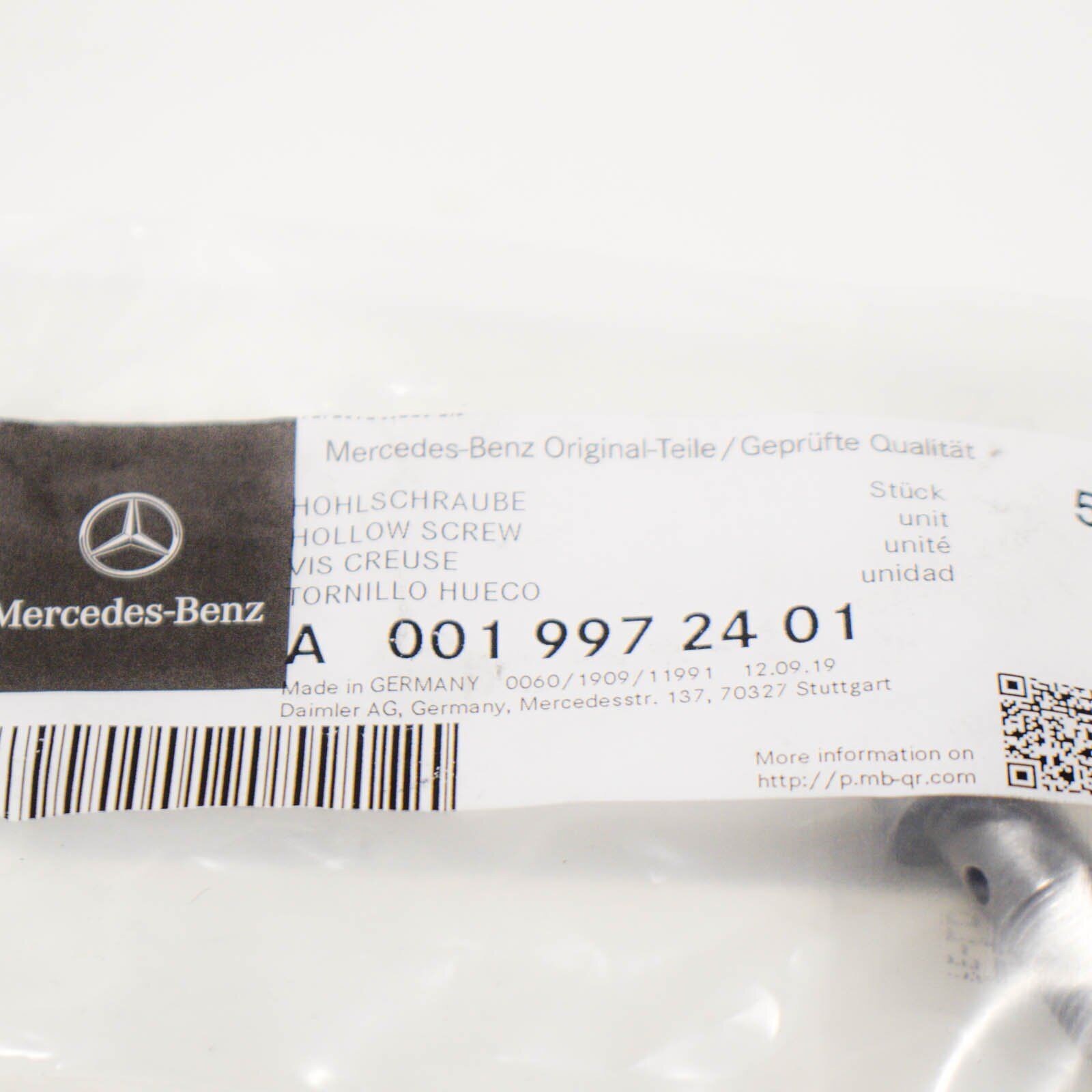 NEW MERCEDES BENZ C W204 TURBOCHARGER HOLLOW SCREW A0019972401 ORIGINAL