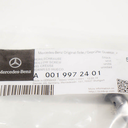 NEW MERCEDES BENZ C W204 TURBOCHARGER HOLLOW SCREW A0019972401 ORIGINAL