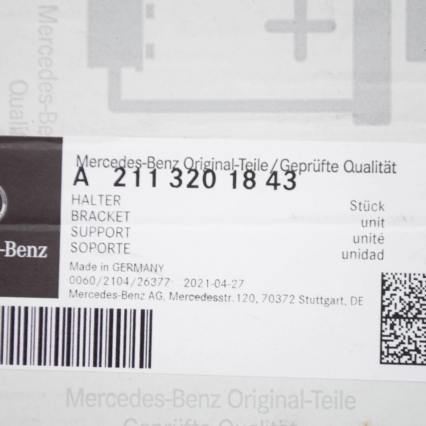 NEW MERCEDES-BENZ E W211 COMPRESSOR BRACKET A2113201843 ORIGINAL