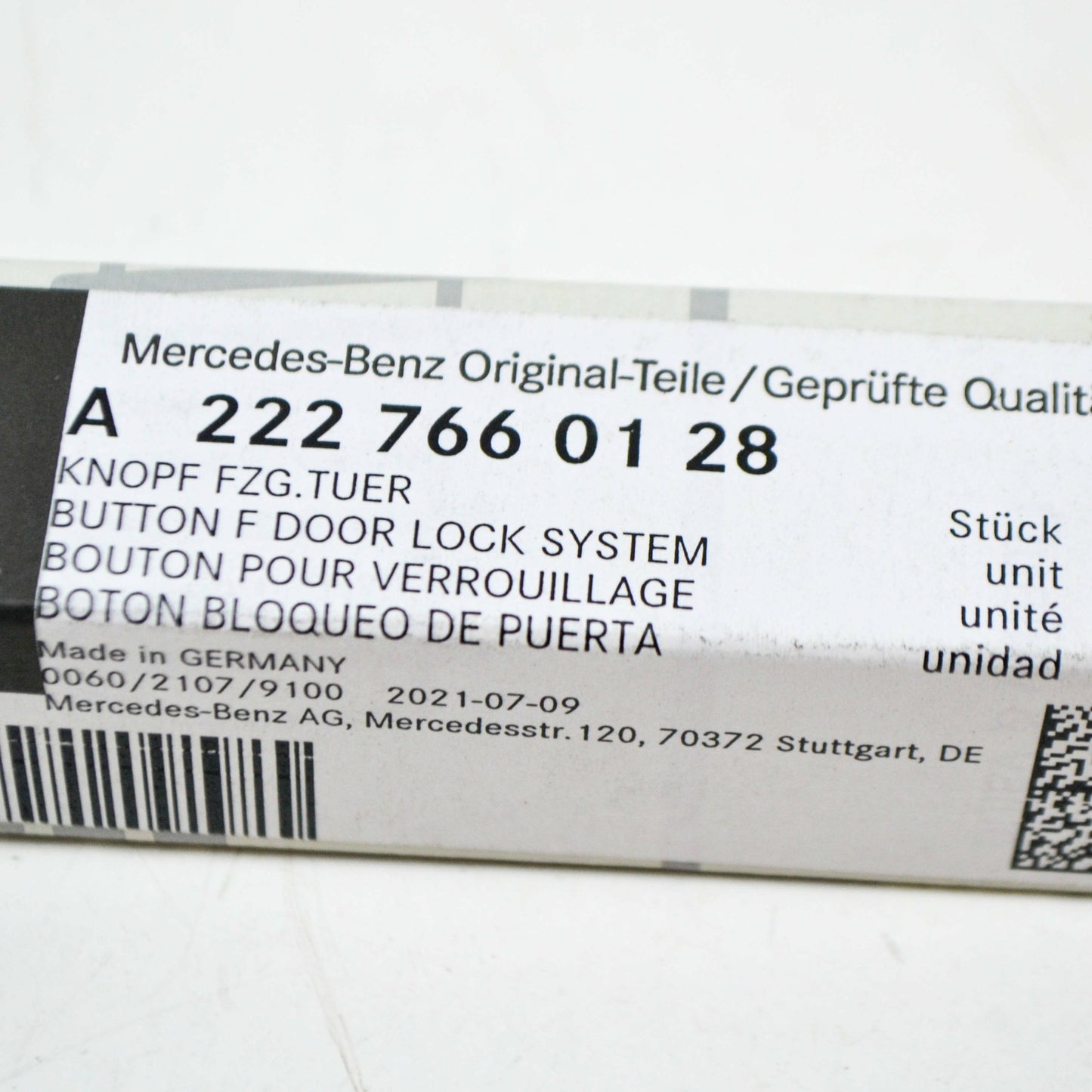 NEW MERCEDES-BENZ S C217 FRONT DOOR LOCKING SYSTEM BUTTON A2227660128 ORIGINAL