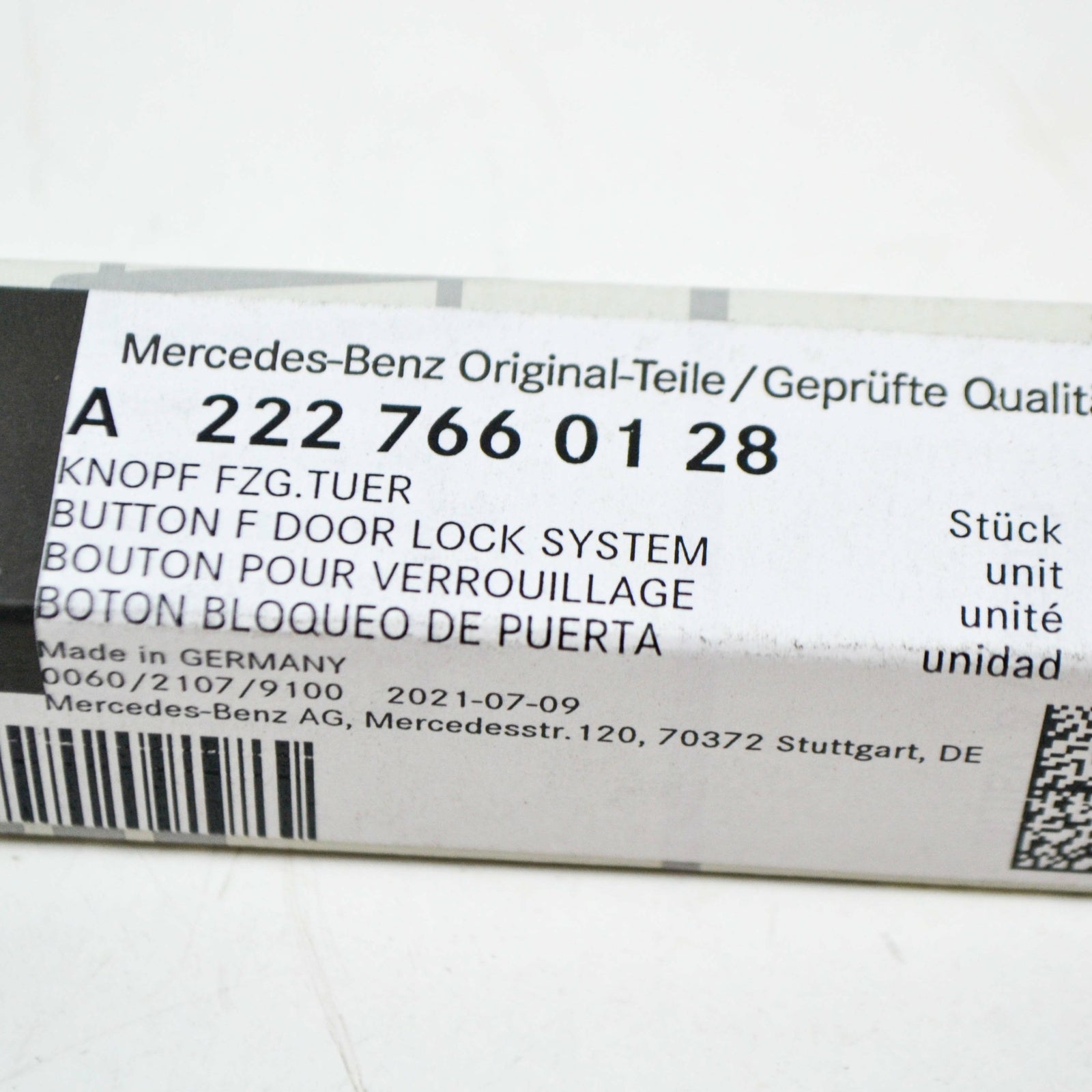 NEW MERCEDES-BENZ S C217 FRONT DOOR LOCKING SYSTEM BUTTON A2227660128 ORIGINAL