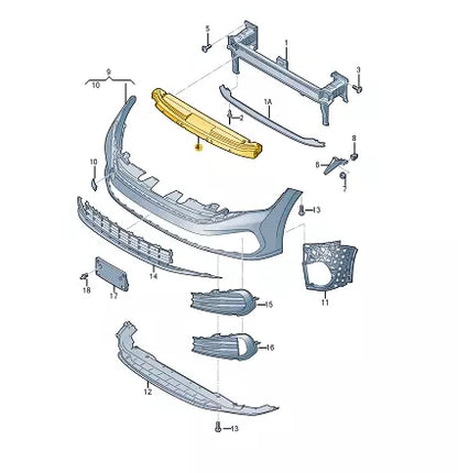 NEW VOLKSWAGEN JETTA MK7 A7 FRONT BUMPER FOAM 17A807248K