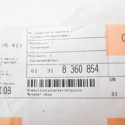 NEW BMW 5 E39 BRAKE LIGHT SWITCH 61318360854 8360854 ORIGINAL