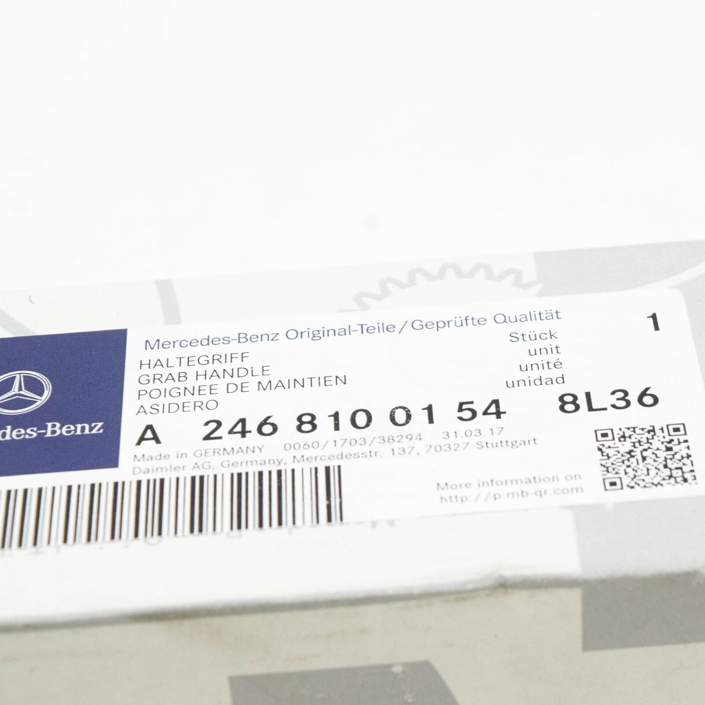 NEW MERCEDES-BENZ CLA COUPE C118 REAR LEFT ROOF HANDLE A24681001548L36 ORIGINAL