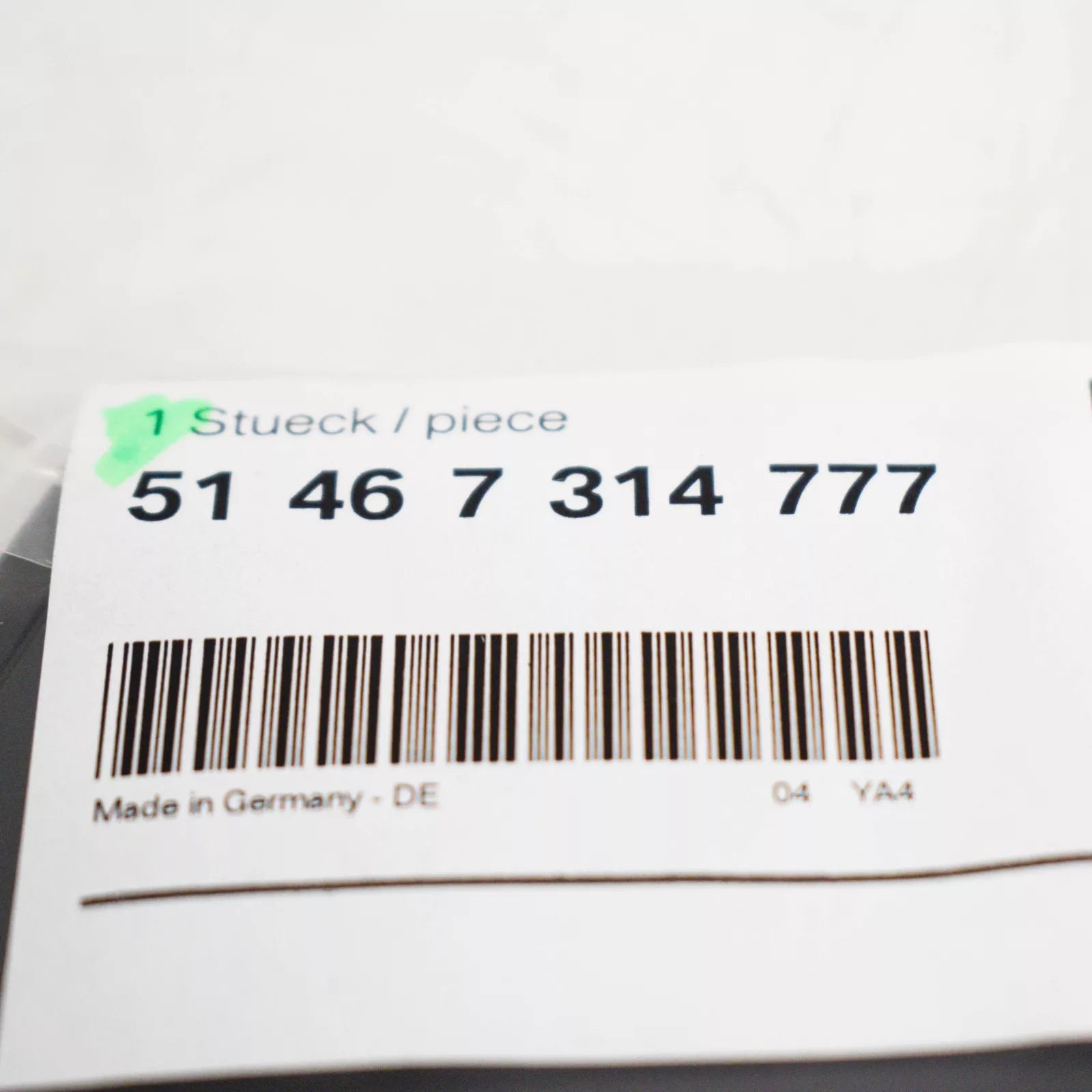 NEW BMW 3 F30 INTERIOR REAR BLANK COVER 51467314777 7314777 ORIGINAL