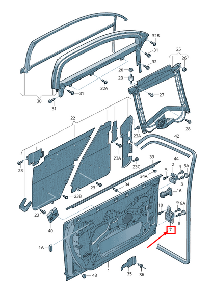 new audi a6 c6 front left lower door hinge 4f0831411a original