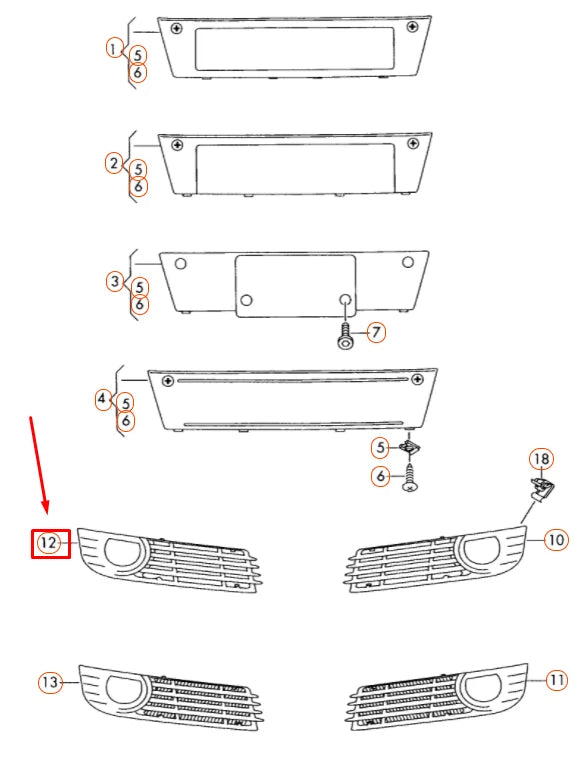 NEW AUDI A8 D3 FRONT BUMPER RIGHT AIR GUIDE GRILLE 4E0807680A ORIGINAL