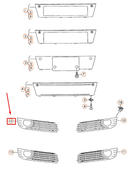 NEW AUDI A8 D3 FRONT BUMPER RIGHT AIR GUIDE GRILLE 4E0807680A ORIGINAL