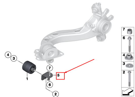 new bmw z4 roadster e89 left vibration absorber bracket 33306792497 original