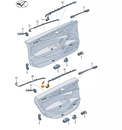 NEW AUDI A6 C8 REAR LEFT DOOR LED MODULE 4K0947355AF