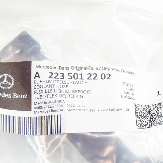 NEW MERCEDES-BENZ S W223 RIGHT SIDE WATER RADIATOR HOSE A2235012202 ORIGINAL
