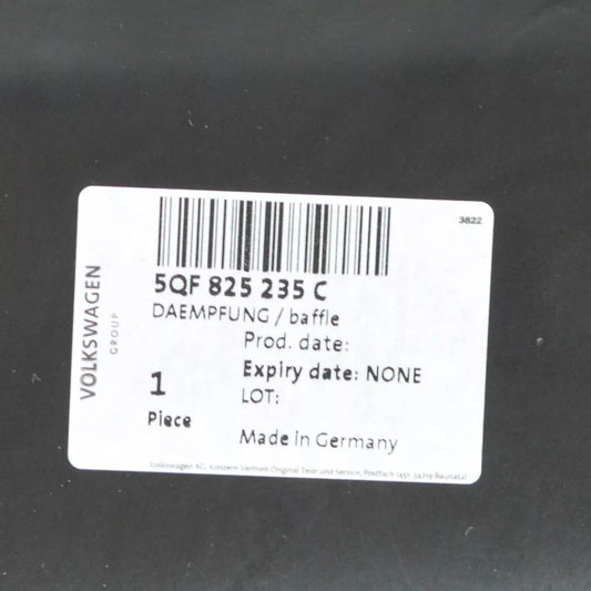 NEW VOLKSWAGEN TIGUAN AD FRONT UNDERBODY NOISE INSULATION 5QF825235C ORIGINAL