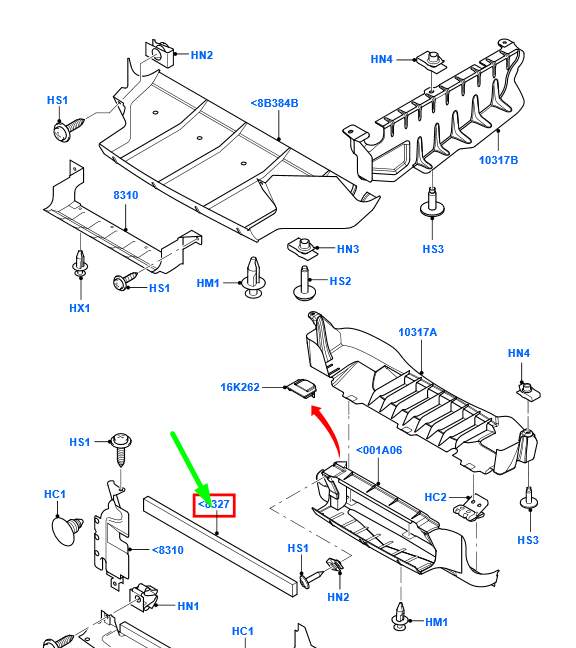 new ford transit mk3 front body air deflector panel 1370483 original