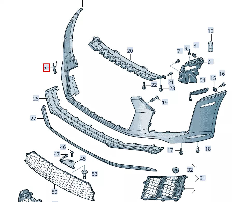 NEW AUDI R8 4S FRONT LEFT BUMPER BRACKET 4S0807095A ORIGINAL