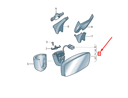 new audi q2 ga interior rear view mirror 8s0857511 qe2 8s0857511qe2 original