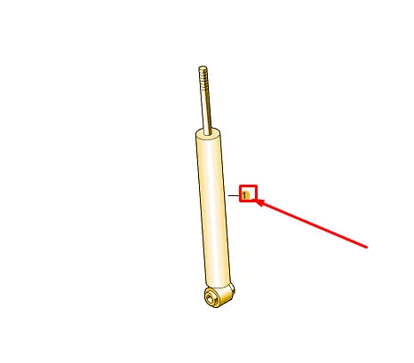 NEW VW POLO AW MK6 REAR GAS SHOCK ABSORBER 2Q0513049AN ORIGINAL