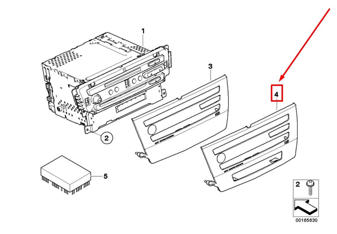 NEW BMW 1 COUPE E82 FUNCTION CARRIER CENTER COVER 51456976847 6976847 ORIGINAL