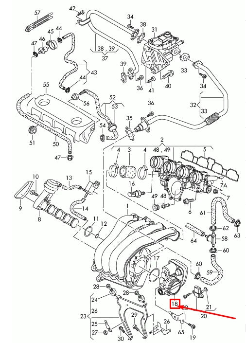 NEW VOLKSWAGEN TIGUAN MK2 5N THROTTLE BODY 06F133062AG ORIGINAL