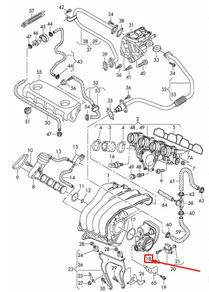 NEW VOLKSWAGEN TIGUAN MK2 5N THROTTLE BODY 06F133062AG ORIGINAL