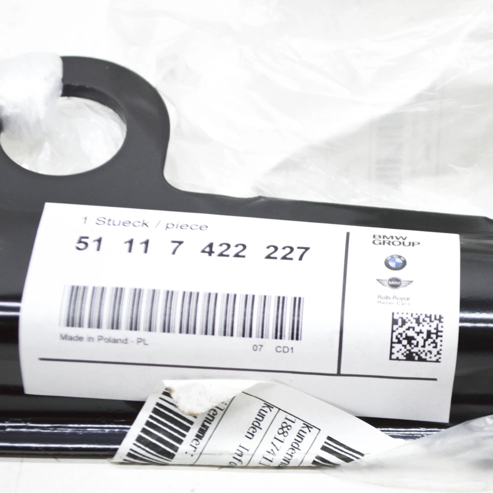 NEW BMW 3 G20 REAR LEFT CROSS BRACE SUPPORT 51117422227 ORIGINAL