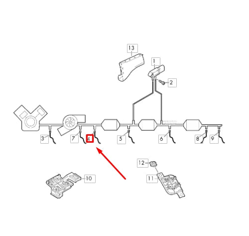 NEW VW T-ROC EXHAUST GAS TEMPERATURE SENDER 04L906088JD ORIGINAL