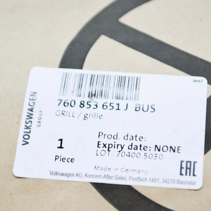 NEW VOLKSWAGEN TOUAREG CR FRONT RADIATOR GRILLE 760853651JBUS ORIGINAL