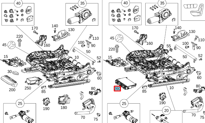 NEW MERCEDES-BENZ E W213 SEAT CPNTROL UNIT A2139002034 ORIGINAL
