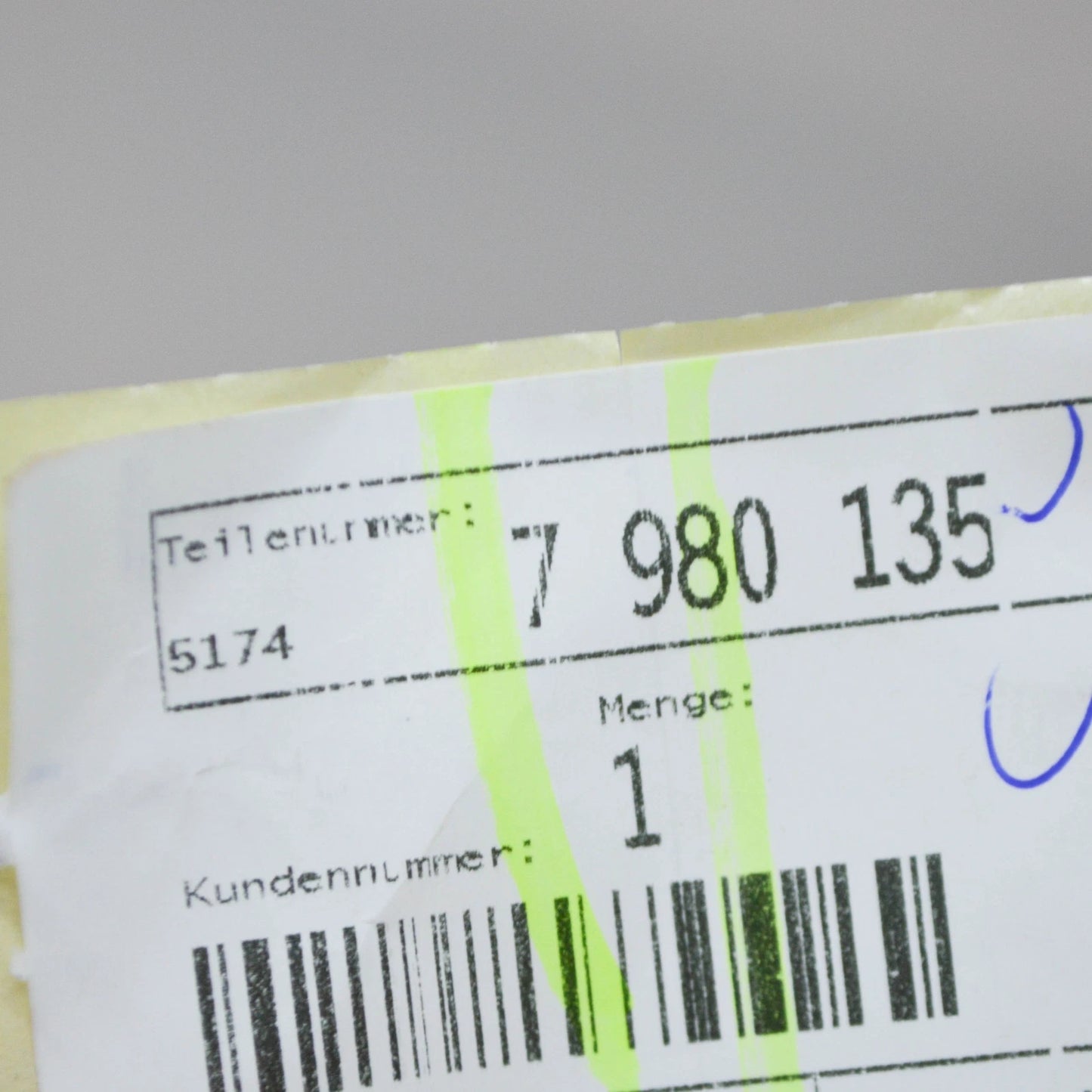 NEW BMW 7 F01, F02 TRANS FLUID AIR DUCT 7980135 51747980135 ORIGINAL