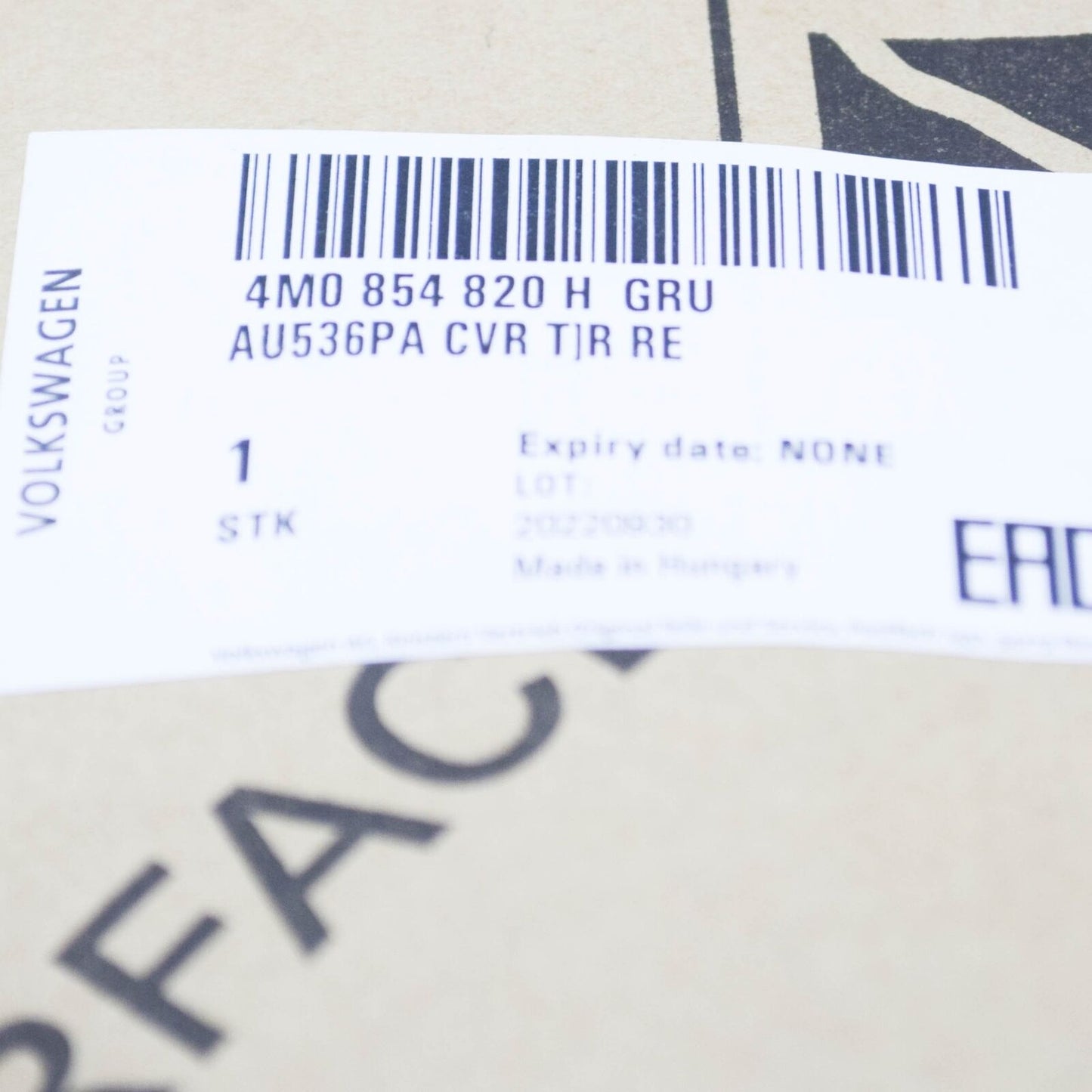 NEW AUDI Q7 4M REAR RIGHT WHEEL COVER 4M0854820HGRU ORIGINAL