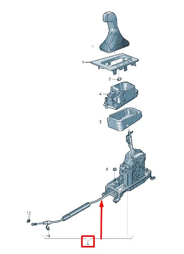 NEW VOLKSWAGEN POLO AW GEAR SHIFTING MECHANISM LHD 2Q1713023AQ ORIGINAL