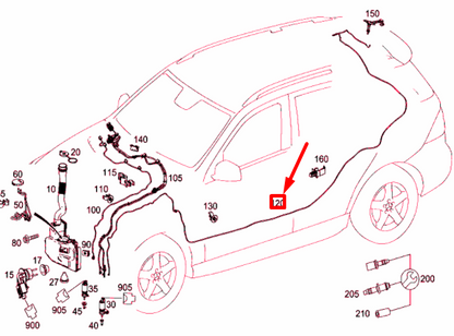 NEW MB GLE W166 BETWEEN PUMP AND SEPARATION POINT HOSE A1668600192 ORIGINAL