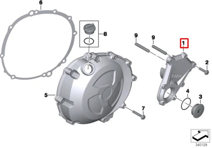 NEW BMW K42 HP4 RIGHT ENGINE HOUSING COVER 11147713749 ORIGINAL