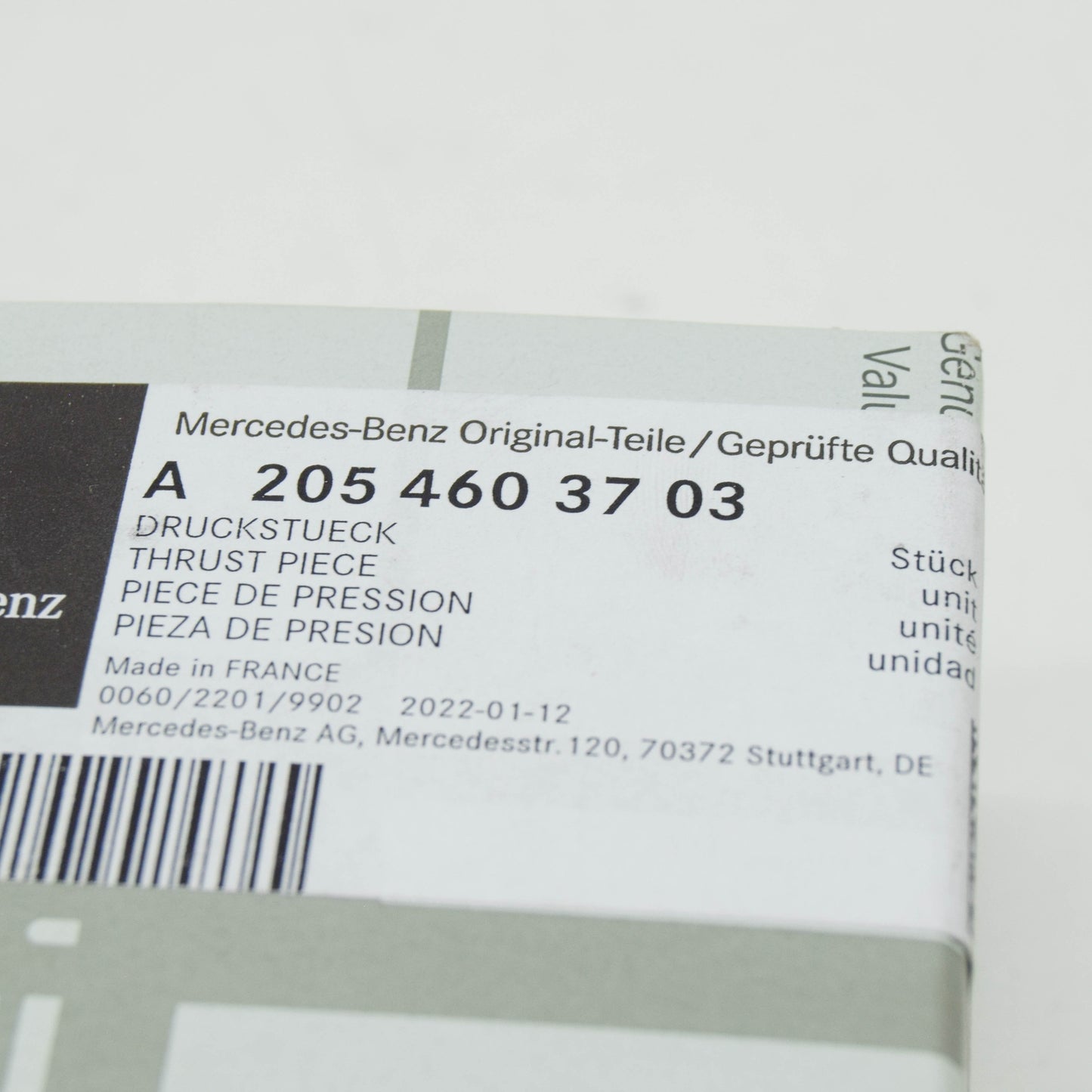 new mb c w205 steering gear thrust piece parts kit a2054605202 original