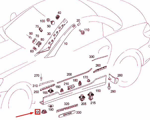 NEW MERCEDES-BENZ SLK R171 WATER DRAIN PLUG A0029977986 ORIGINAL