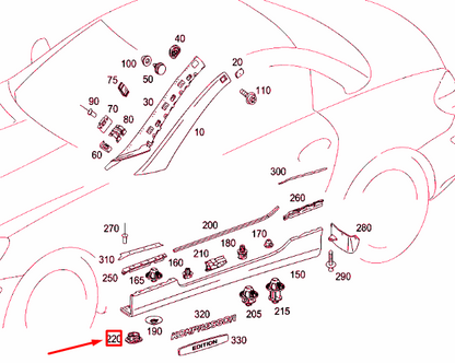 NEW MERCEDES-BENZ SLK R171 WATER DRAIN PLUG A0029977986 ORIGINAL
