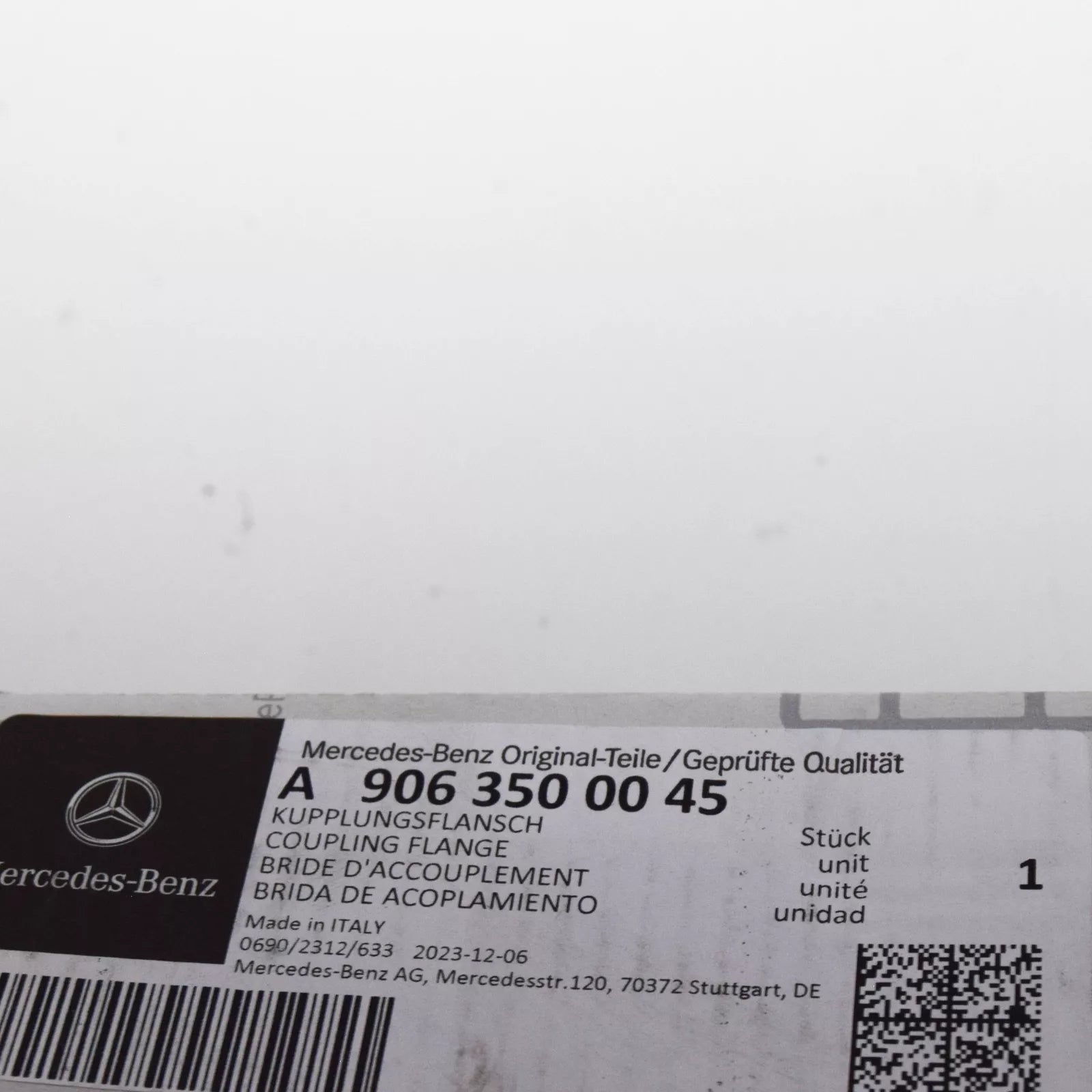 NEW MERCEDES-BENZ SPRINTER 906 REAR COUPLING FLANGE A9063500045 ORIGINAL