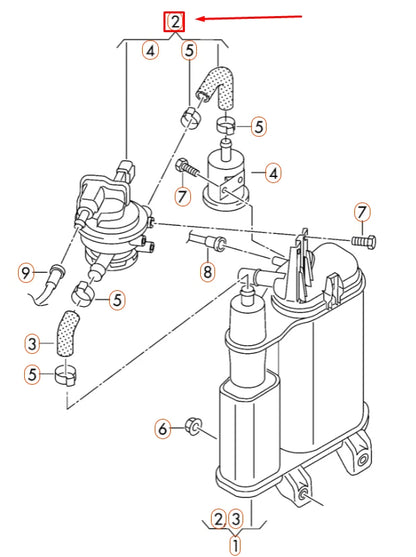 NEW VOLKSWAGEN CC FUEL SYSTEM LEAK DETECTION PUMP 3C0906201B ORIGINAL