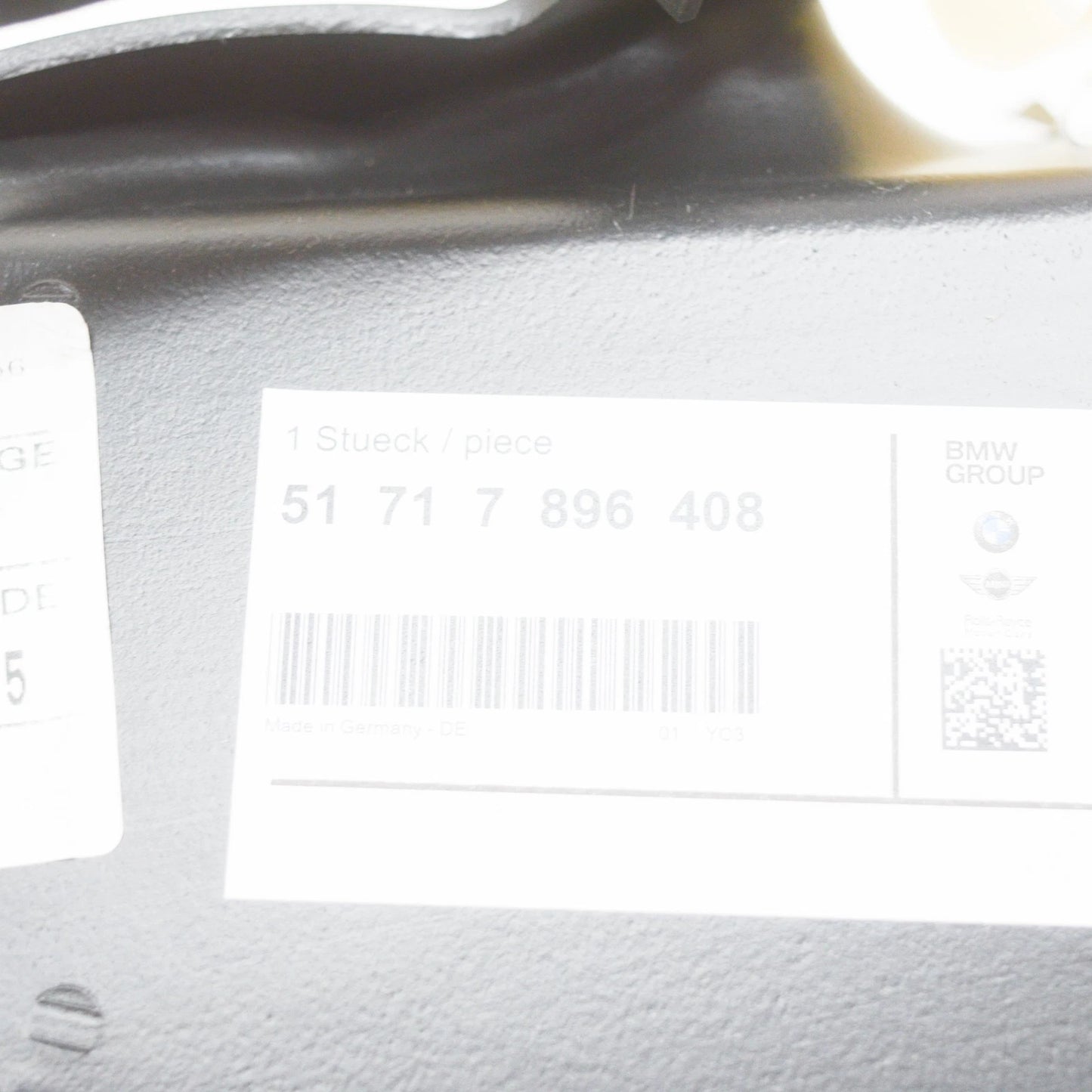NEW BMW 3 COUPE E46 FRONT RIGHT M BRAKE AIR DUCT 51717896408 ORIGINAL