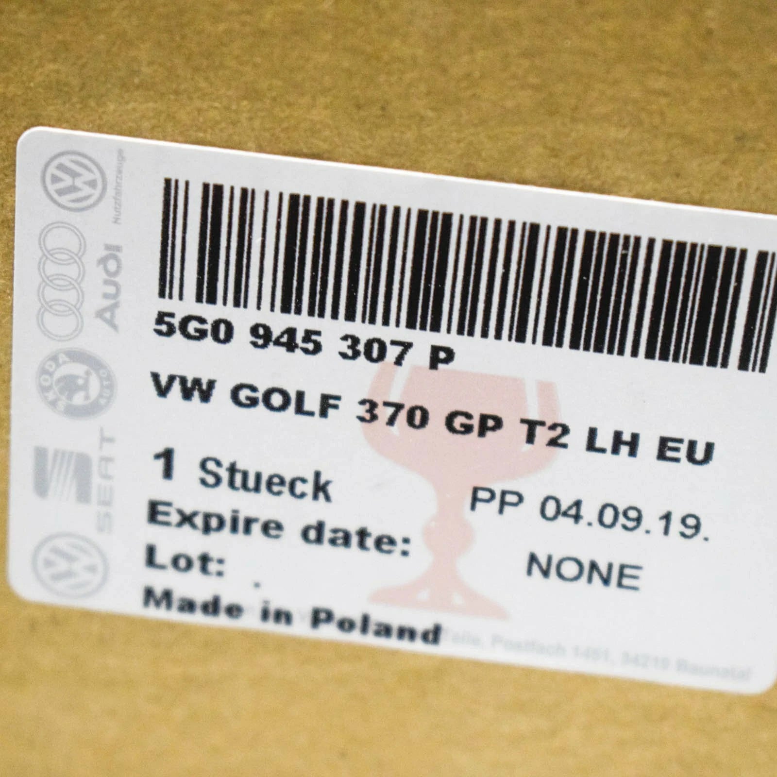 NEW VOLKSWAGEN GOLF MK7 TAILGATE REAR LEFT TAILLIGHT 5G0945307P 2016 LED