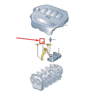 NEW VW GOLF VARIANT CG MK8 ENGINE BREATHER LINE 06Q103213 ORIGINAL
