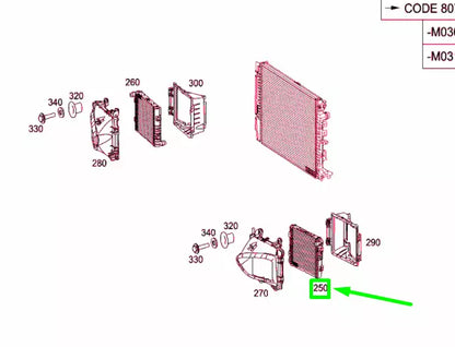 NEW MERCEDES-BENZ AMG GT C190 ENGINE WATER RADIATOR A0995005903