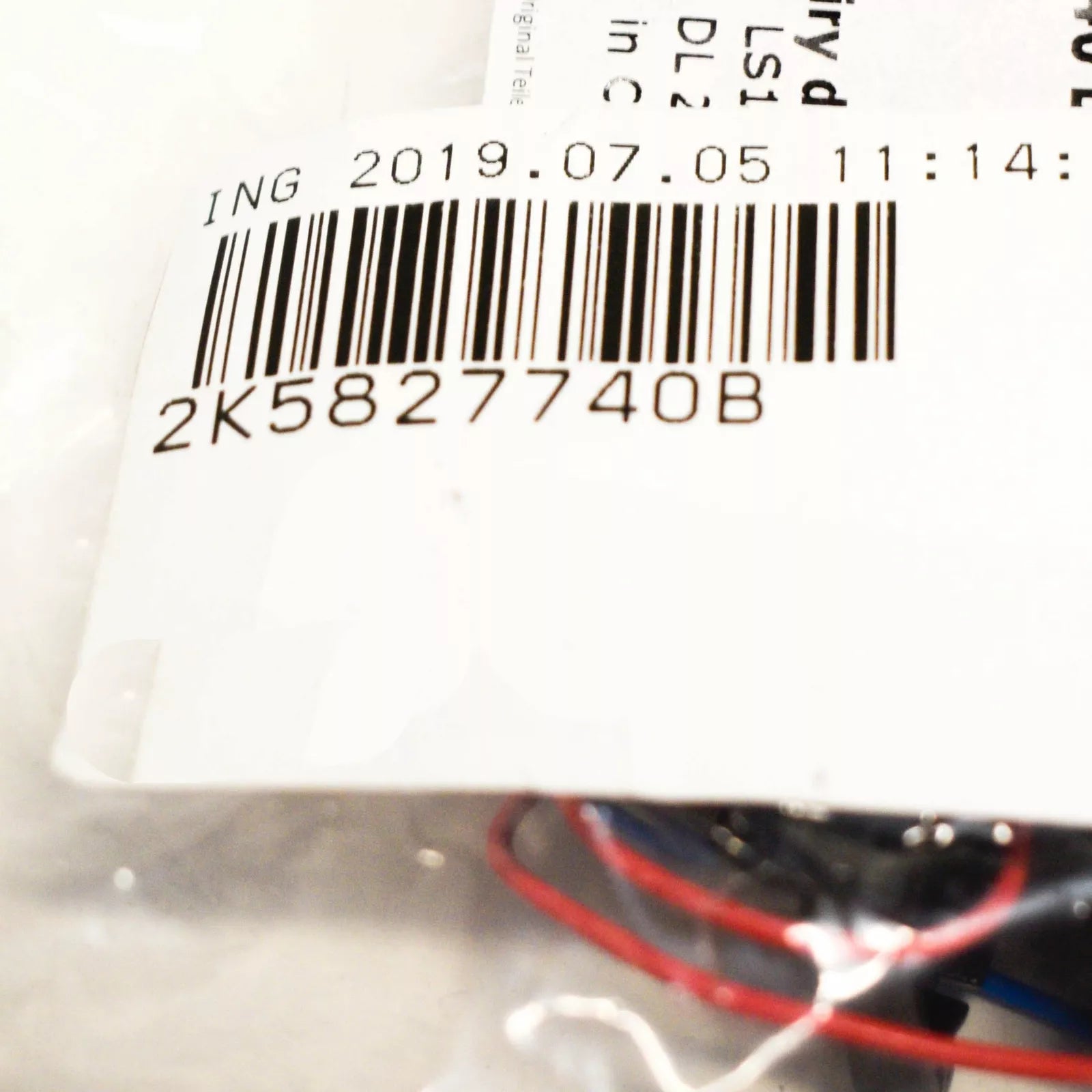 NEW VOLKSWAGEN CADDY 2K HOUSING FOR LICENCE PLATE LIGHT 2K5827740B